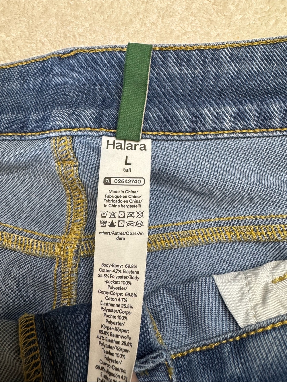 Halara Flex™ High Waisted Pockets Rolled Hem Wide Leg Washed Casual Jeans - Picture 5 of 9